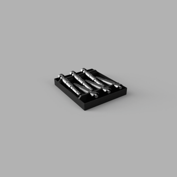 M57 Injector Rack – organiserad förvaring med numrering
